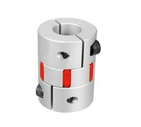 sourcing map Accouplement élastique accouplement complet flexible moteur 40mm Dia 55mm Long 8 à 19mm