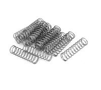 sourcing map Acier Inox 304 Compression Ressort Argenté 1x14x50mm 20Pcs