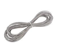 sourcing map Acier Inoxydable Acier Fil Corde Câble 1,2mm 0,05 Pouce Diamètre 65,6 Pi 20M Longueur Jauge 18 304 Catégorie pour Palan Levage Meuleuse Poulie Roue