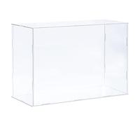 sourcing map Acrylique Affiche Boîte Plastique Boîte Cube Stockage Boîte Transparent Assemblage Antipoussière Vitrine 36x16x25.5cm pour Objets Collection Articles