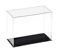 sourcing map Acrylique Transparent Display Boîte Boîte Antipoussière Protection Vitrine Cube Objets Collection Exposition Boîte 25x10x20cm