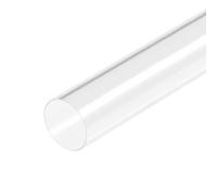 sourcing map Acrylique Tuyau Clair Rigide Rond Tube 42mm ID 45mm OD 18" pour Lampes et Lanternes, Eau refroidisement Système