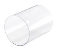 sourcing map Acrylique Tuyau Rigide Rond Tube Transparent 74mm Diamètre Interne 80mm Diamètre Externe 100mm pour Éclairage Modèles Plomberie Artisanat