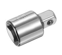 sourcing map Adaptateur de douille à choc 1,3 cm femelle vers 1 cm mâle | Augmentateur d'entraînement carré, convertisseur SAE standard, visseuse à percussion, conversion de barre de disjoncteur à
