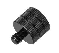 sourcing map Adaptateur de pied de micro femelle M8 vers M6 mâle en alliage d'aluminium pour trépied de microphone Noir 1 pièce