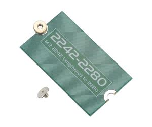 sourcing map Adaptateur D'Extension de Longueur M.2 NGFF/NVME M2+ 2242-2280 Uniquement pour SSD - Plaque de Support de Carte PCB pour Boîtier D'Ordinateur Pc