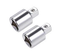 sourcing map Adaptateur Douille Augmentateur Réducteur 1/2 Pouce Femelle à 3/8 Pouce Mâle Cr-V en Acier 2Pcs