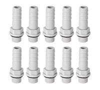 sourcing map Adaptateur raccord flexible PVC 8mm 5/16" Barbillon x1/8" G tuyau mâle 10Pcs