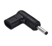 sourcing map Adaptateur USB 3.1 Type-C femelle vers DC mâle, 12 V Type C vers DC35135 3,5 x 1,35 mm Adaptateur coudé pour PD Power Bank PD Source Notebook Laptop Tablet