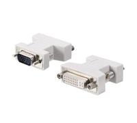 sourcing map Adaptateur VGA vers DVI-I, Coupleur, Convertisseur DVI 24+5 Femelle vers VGA Mâle pour Transformation de Périphériques, Lot de 2