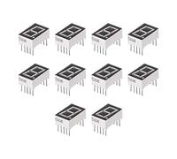 sourcing map Afficher Digitale Tube Module 1 Pointe Common-Anode Rouge LED pour MCU 10Pcs