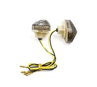 sourcing map Affleurant montage 15 LED indicateur de clignotant de moto lumiere orange