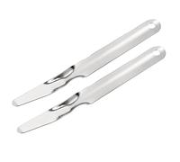 sourcing map Agrafeuse Outils Plat Agrafeuses Extracteur Inox Acier pour Bureau Maison Entreprise Argent Paquet de 2