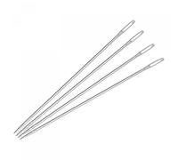 sourcing map Aiguilles longues droites à coudre broderie perles aiguilles acier inoxydable acier 4,92 Pouces 40Pcs