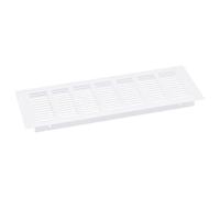 sourcing map Air Aérations Couvercle, 1pcs 300 x 80mm - Aluminium Alliage Maille Air Retour Vent Couvercle, Rectangle Persiennes Ventilation Grille pour Chaussure Armoire Armoire (Blanc)