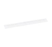 sourcing map Air Aérations Couvercle, 1pcs 400 x 50mm - Aluminium Alliage Maille Air Retour Vent Couvercle, Rectangle Persiennes Ventilation Grille pour Chaussure Armoire Armoire (Blanc)