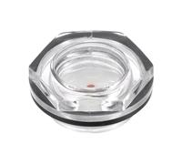 sourcing map Air Compresseur Huile Niveau Jauge Vision Verre G1 Mâle Fileté Organique Verre Liquide Indicateur Vision Fenêtre