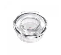 sourcing map Air Compresseur Huile Niveau Jauge Vision Verre M30x1,5mm Mâle Fileté Organique Verre Liquide Indicateur Vision Fenêtre