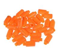 sourcing map air échappement tranquille pneu plastique Ligne Orange 1/4 PT 30pcs