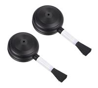 sourcing map Air Poussière Insufflator et Doux Brosse 2Coffret 25mm Clavier Nettoyage Brosse pour Portable Ordinateur Écrans Clavier Fenêtre Noir