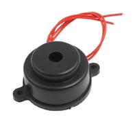 sourcing map Alarme Buzzer Sound 80dB Boîtier Noir AC 220V 2 Fils