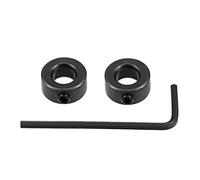 sourcing map Alésage Forage Butée Foret Profondeur SuPPort Réglage Vis Style Oxyde Noir Acier au Carbone 8mm 2Pcs