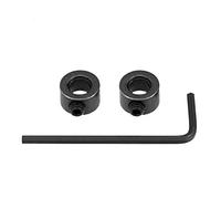 sourcing map Alésage Forage Butée Foret Profondeur SuPPort Réglage Vis Style Oxyde Noir Acier au Carbone 6mm 2Pcs