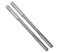 sourcing map Alésoir de serrage Alésoir Machine Tour HSS tige H7 4mm Dia coupe Outil de Coupe de Fraisage 6 flûtes droites 2pc