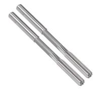 sourcing map Alésoir de serrage Alésoir Machine Tour HSS tige H7 7mm Dia coupe Outil de Coupe de Fraisage 6 flûtes droites 2pc