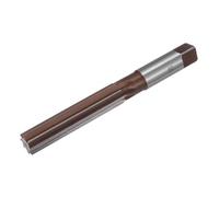 sourcing map Alésoir manuel 25 mm H7 métrique pour alésage de trou en métal et bois, cannelures droites en alliage d'acier 9SiCr