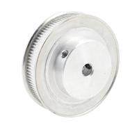 sourcing map - Alliage d'aluminium ton argent 100 dents 8 millimètres pilote trou fileté Poulie