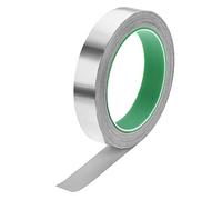 sourcing map Aluminium Feuille Ruban Haute Température Ruban 18mm pour HVAC Étanchéité Réparation Chaud et Froid Air Conduits Adhésif Ruban 20m/65 Pieds