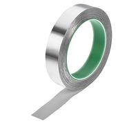 sourcing map Aluminium Feuille Ruban Haute Température Ruban 20mm pour HVAC Étanchéité Réparation Chaud et Froid Air Conduits Adhésif Ruban 20m/65 Pieds