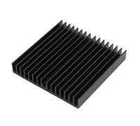 sourcing map Aluminium Noir Ventilateur Dissipateur de Chaleur dissipateur de Chaleur 60mm x 60mm x 10mm