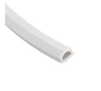 sourcing map Aluminium Profil Fente Couvercle Plat Joint Gris Blanc 8M 8mm