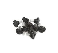 sourcing map 10pcs Ampoule Jaune T4.7 indicateur de Tableau de Bord pour Voiture Interne