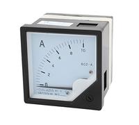sourcing map Analogique Courant Panneau Mètre DC 0-10A 6C2 Ampèremètre pour Automobile Circuit Test Charge Batterie Ampère Testeur Gauge Paquet de 1