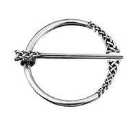 sourcing map ancien Broche Cape Broche, Pénannulaire Broche Cape Fermoir Foulard Broche Châle Broche Cardigan Broche Boucle pour Femme Homme Costume Accessoire(Argent)