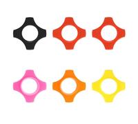 sourcing map Anneau de protection quadrangulaire en caoutchouc pour microphone KTV de 3,7 cm - Design anti-secousses - Protège contre les chutes et les glissements - Orange/jaune/rouge/rose/rouge/vert