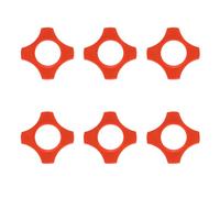 sourcing map Anneau de protection quadrangulaire en caoutchouc pour microphone KTV de 3,7 cm - Design anti-secousses - Protection contre les chutes et le glissement - Rouge