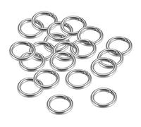 sourcing map Anneau soudé Inox Acier Rond 20 x 3mm Cerclage 20Pcs
