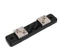 sourcing map Appareils tableau numériques analogiques 10Amp 75mV DC Current Shunt Black