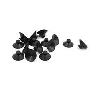 sourcing map Aquarium Poisson Aquarium Ventouse Plastique Noir Meunier 16pcs 20mm Dia