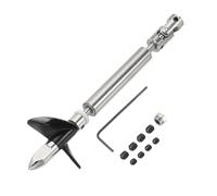 sourcing map Arbre d'entraînement W Joint universel d'hélice, arbre de 100 mm, manchon de 50 mm, hélice à 2 pales en acier inoxydable, convient pour arbre de moteur de 2,30 mm, kit d'assemblage de