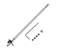 sourcing map Arbre d'entraînement W Joint universel d'hélice, arbre de 250 mm, manchon de 200 mm, hélice à 3 pales en acier inoxydable, convient pour arbre de moteur de 3 mm, kit d'assemblage de