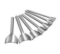 sourcing map Arc-Forme Cuir Coupeur Poinçon Ensemble 10mm-40mm Sangle Terminal Poinçon Outil pour Bricolage Arisanat Ensemble de 7