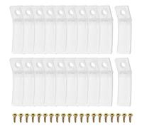 sourcing map Arrêts de Tiroir, 20 Pièces 1,97'' - Butée de Tiroir en Plastique, Butée Antidérapante pour Tiroir de Commode avec Vis pour Réparation de Meuble