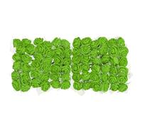 sourcing map Artificiel Rose Fleur Têtes Vert Mini Faux 0,8-1 Pouce 72Pcs