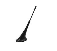 sourcing map Auto-Adhésif Noir Universel Base Ovale Auto Antenne Décorative
