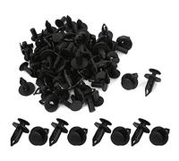 sourcing map Auto voiture 9mm Ø trou fixation rivets plastique Pare-choc aile Pousser agrafes axe 50PCS